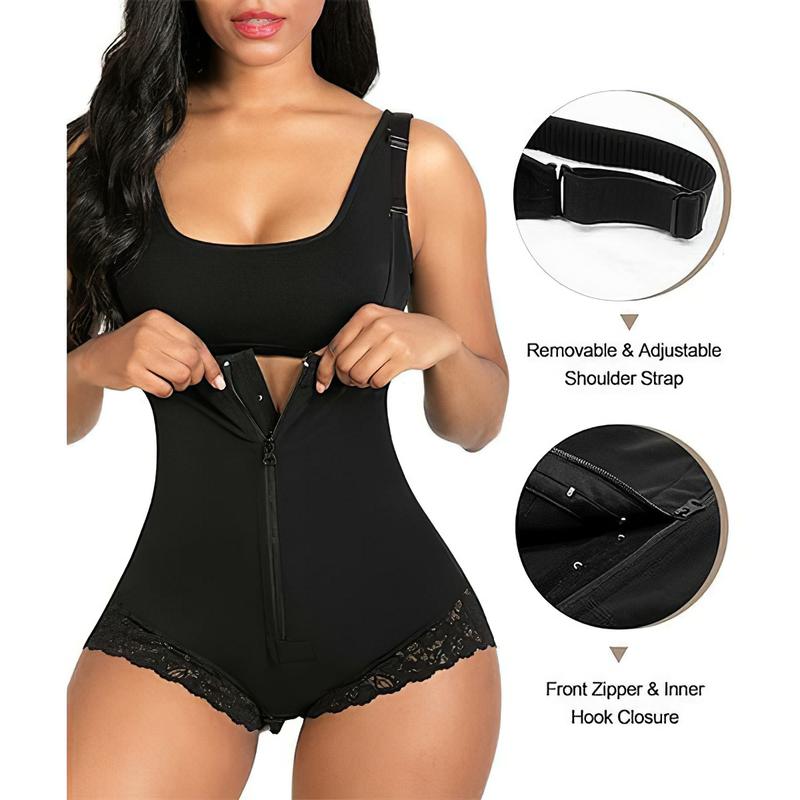 Body Ultra Invisible |&nbsp; Faja Short Strapless de Alta Compresión con Cierre Frontal &amp; perianal