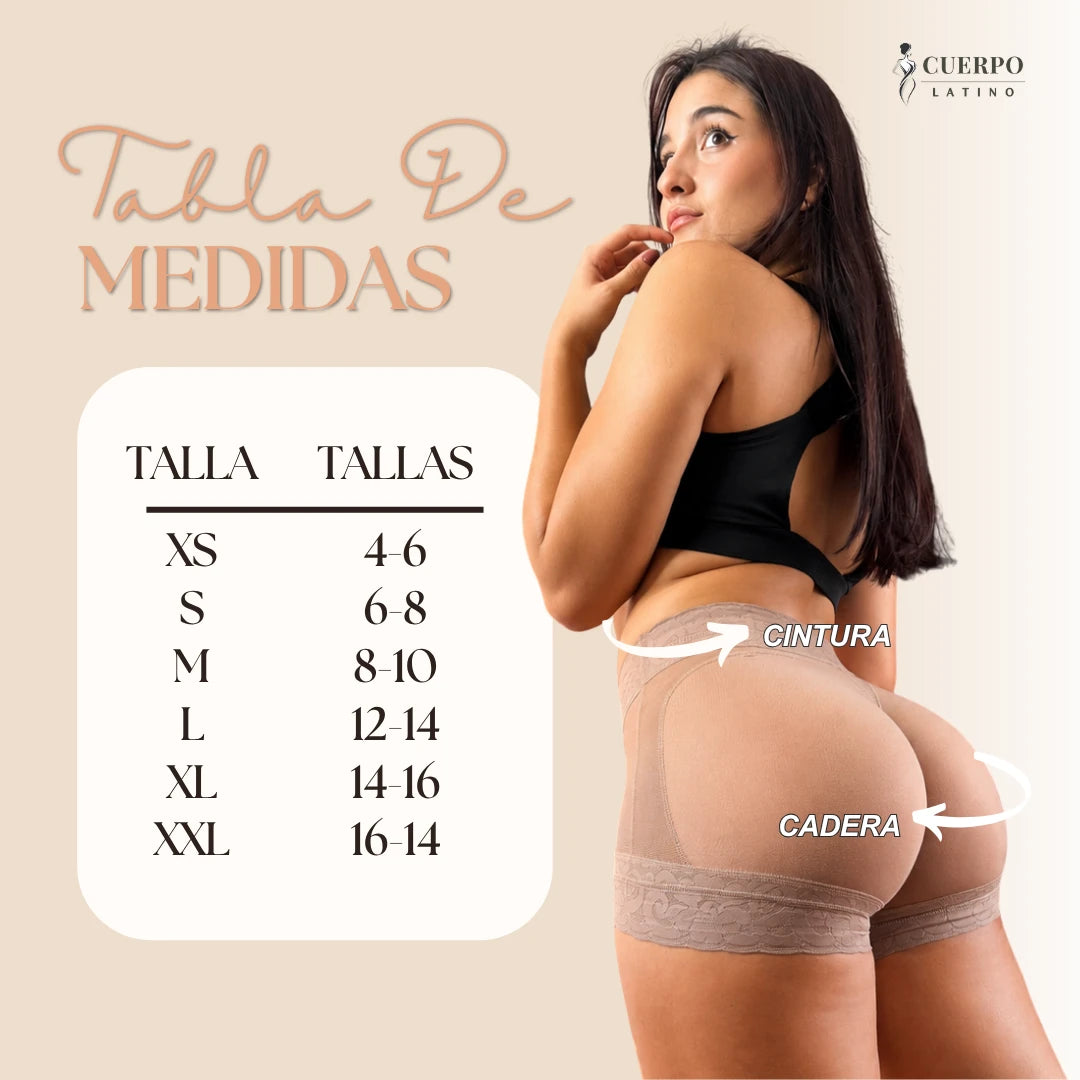 Short Faja Triple Realce De Cola®️